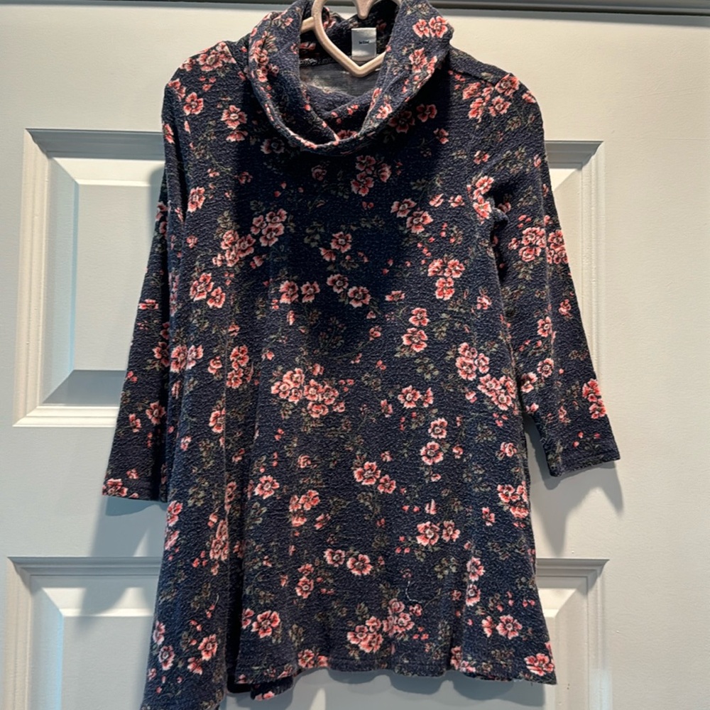 Kids cowl neck dress